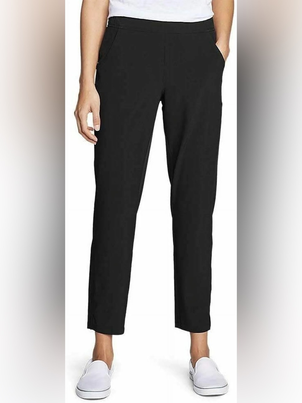 Classic Black Women's Straight-Leg Pants